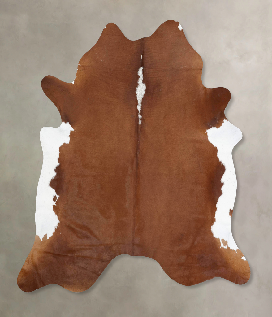 Hereford XX-Large Brazilian Cowhide Rug 7'9"H x 6'9"W #B13608 by Hudson Hides