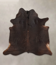Chocolate X-Large Brazilian Cowhide Rug 6'7"H x 6'7"W #B1361 by Hudson Hides