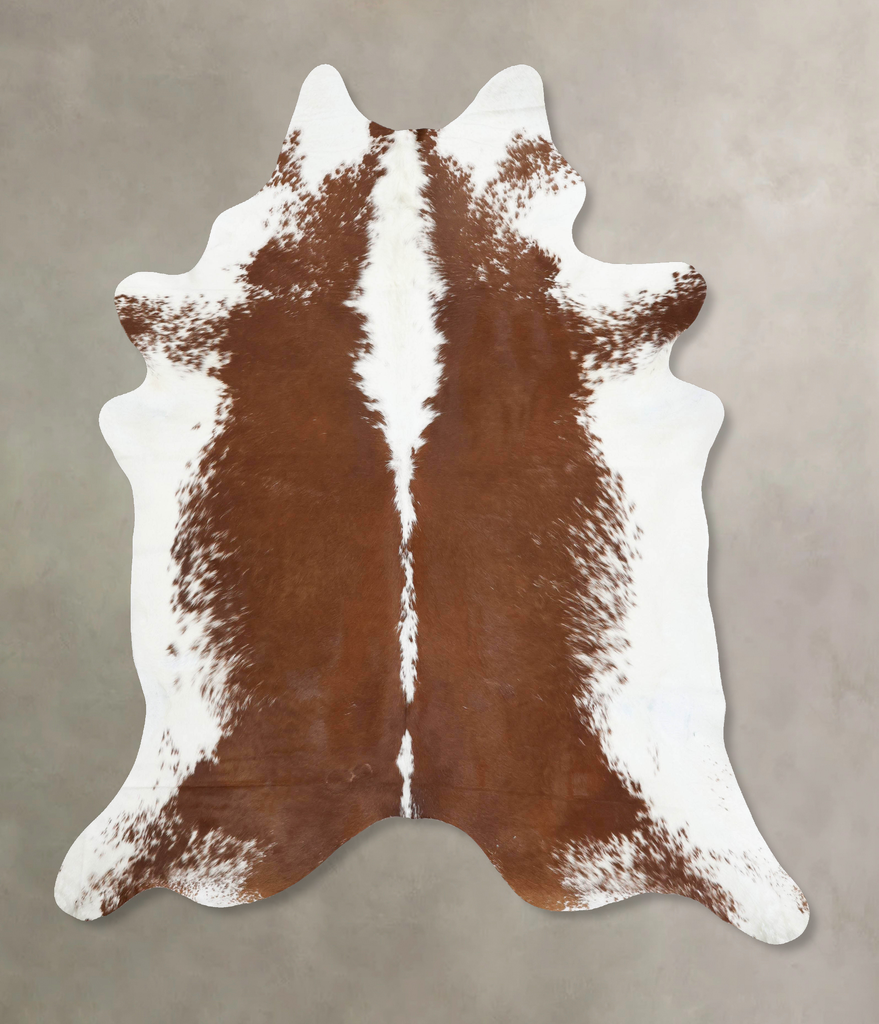 Hereford XX-Large Brazilian Cowhide Rug 8'9"H x 7'2"W #B13610 by Hudson Hides