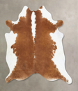 Hereford XX-Large Brazilian Cowhide Rug 7'9"H x 7'4"W #B13611 by Hudson Hides