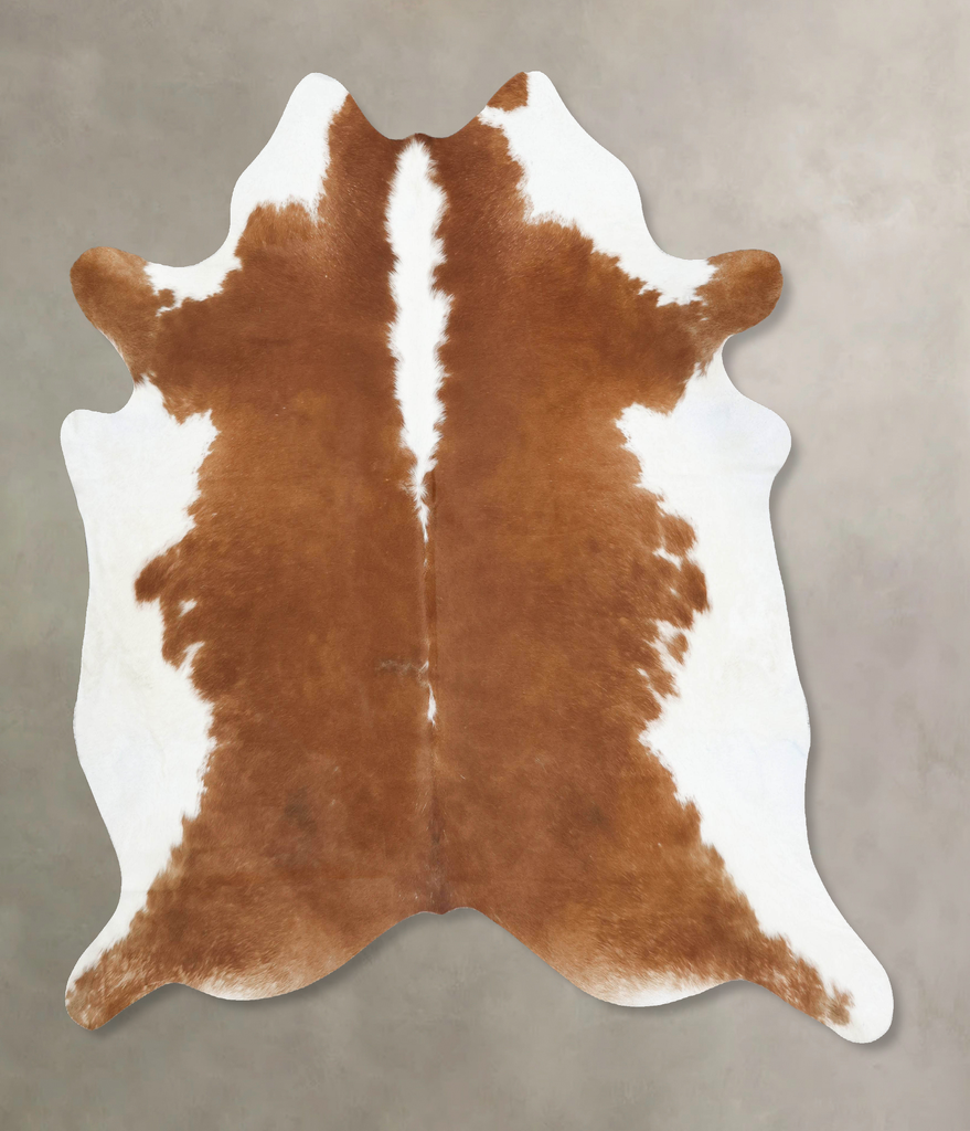 Hereford XX-Large Brazilian Cowhide Rug 7'9"H x 7'4"W #B13611 by Hudson Hides