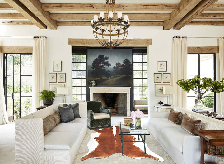 Hereford XX-Large Brazilian Cowhide Rug 7'9"H x 7'4"W #B13611 by Hudson Hides