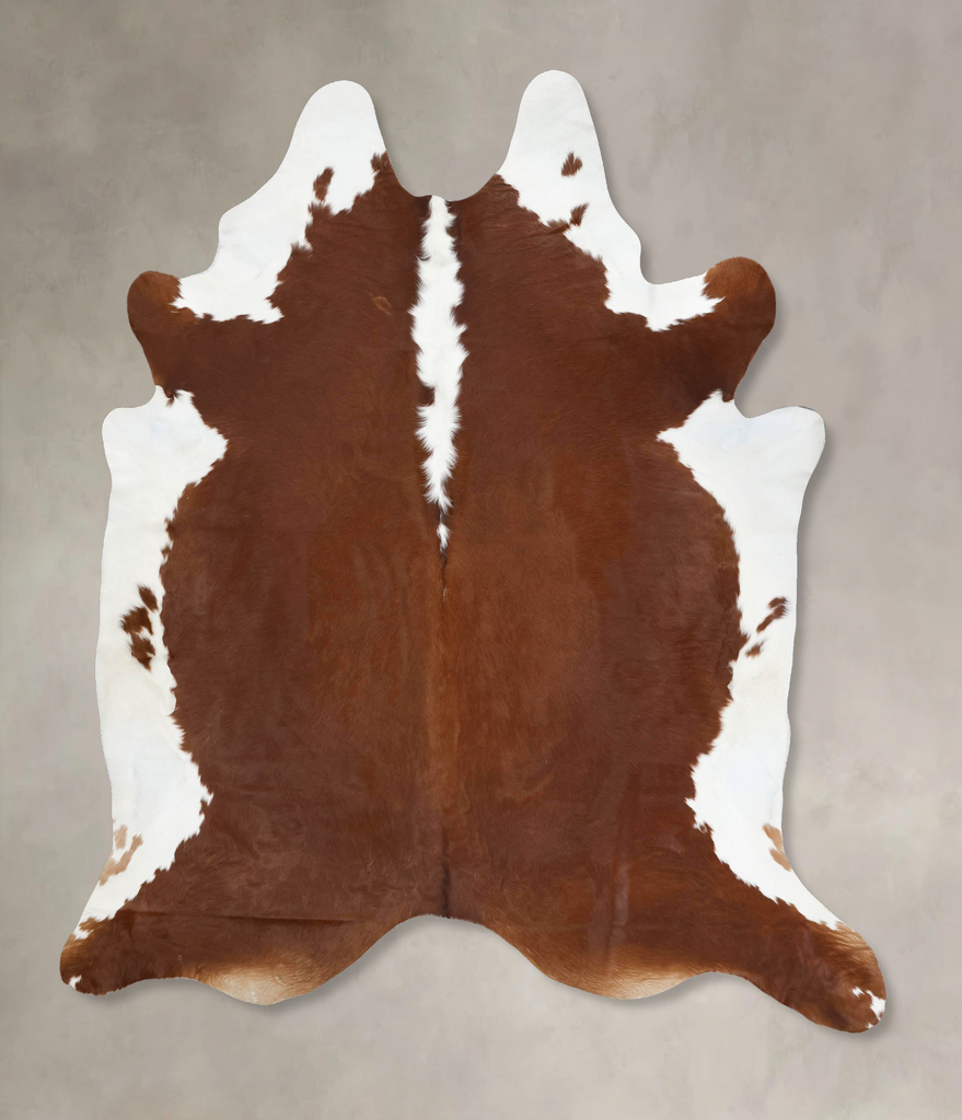 Hereford XX-Large Brazilian Cowhide Rug 9'2"H x 7'9"W #B13613 by Hudson Hides