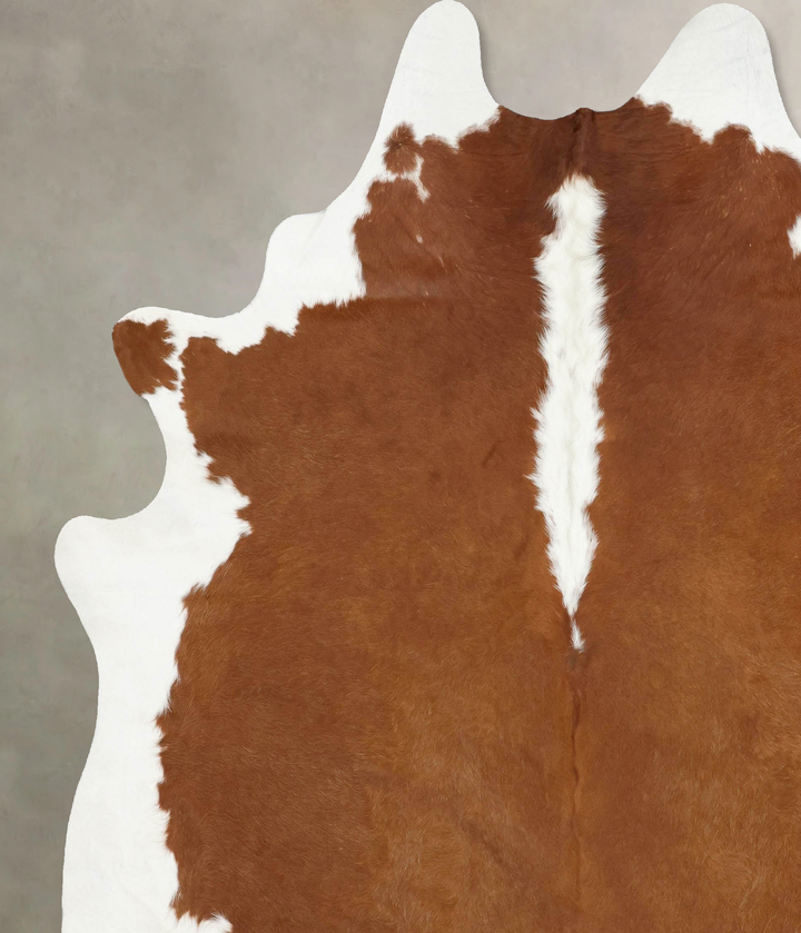 Hereford XX-Large Brazilian Cowhide Rug 8'8"H x 7'6"W #B13614 by Hudson Hides