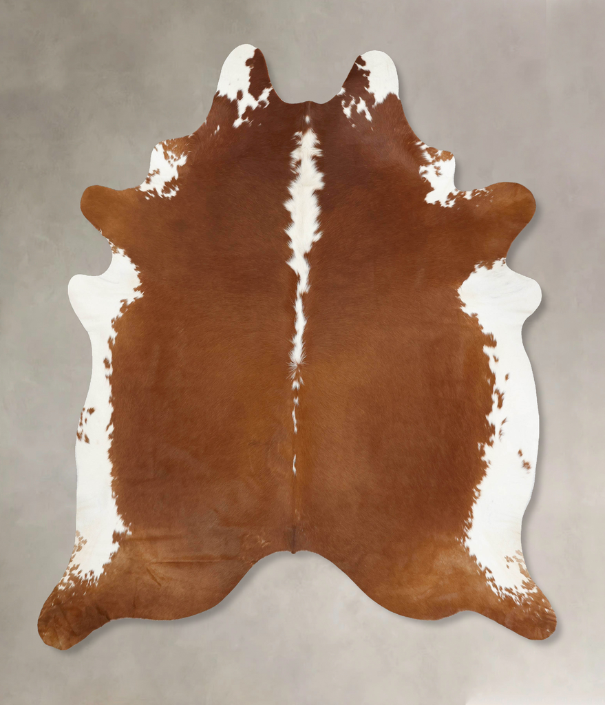 Hereford XX-Large Brazilian Cowhide Rug 8'7"H x 7'0"W #B13615 by Hudson Hides