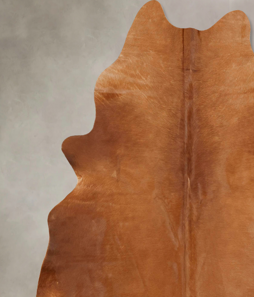 Solid Brown XX-Large Brazilian Cowhide Rug 8'2"H x 6'7"W #B13618 by Hu
