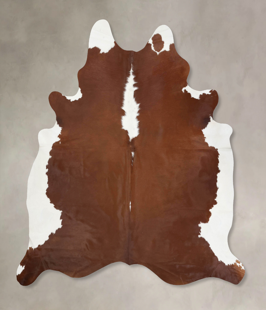 Hereford XX-Large Brazilian Cowhide Rug 8'8"H x 7'5"W #B13624 by Hudson Hides