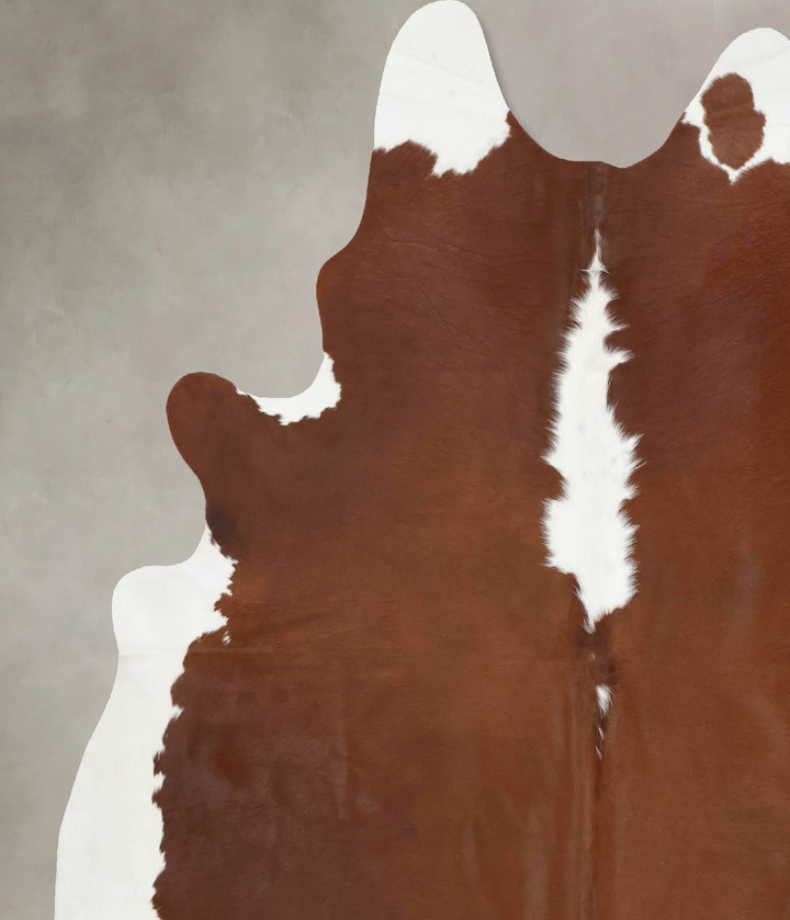 Hereford XX-Large Brazilian Cowhide Rug 8'8"H x 7'5"W #B13624 by Hudson Hides