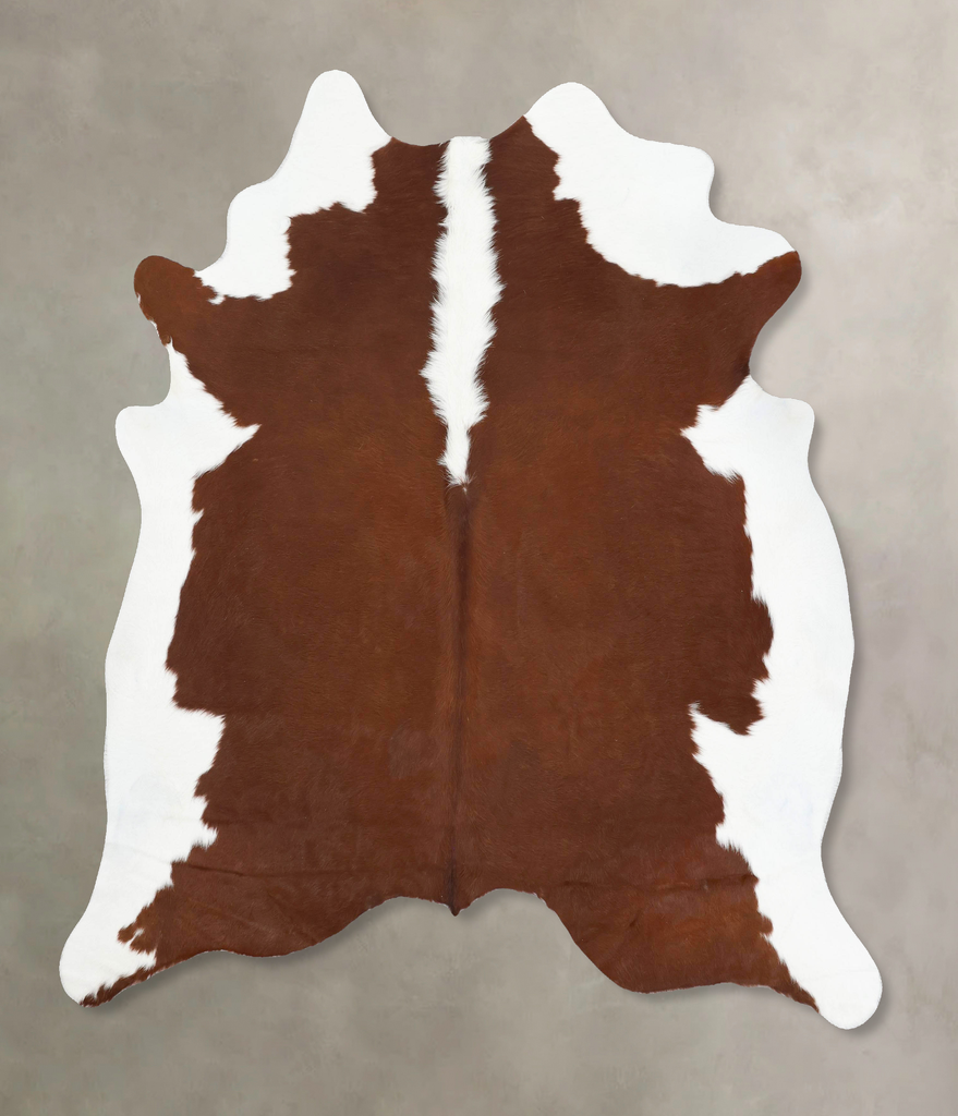 Hereford X-Large Brazilian Cowhide Rug 7'3"H x 6'9"W #B13625 by Hudson Hides