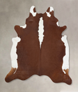 Hereford XX-Large Brazilian Cowhide Rug 8'2"H x 7'2"W #B13626 by Hudson Hides