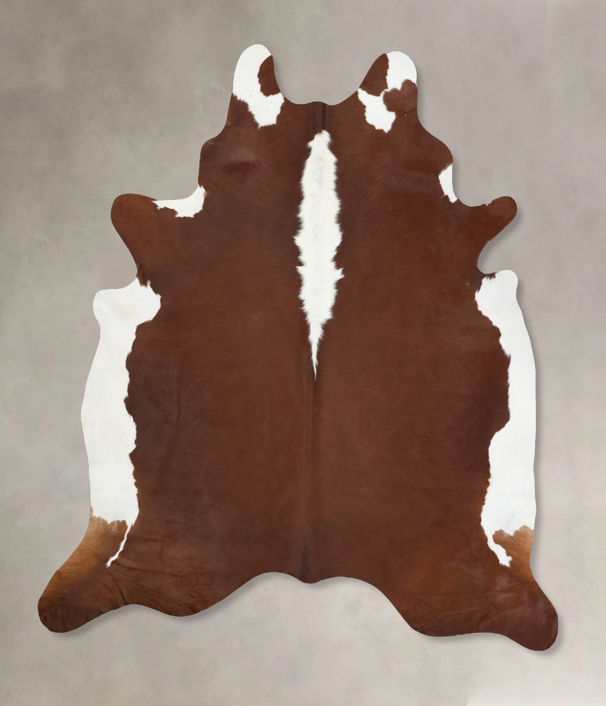 Hereford XX-Large Brazilian Cowhide Rug 8'2"H x 7'2"W #B13626 by Hudson Hides
