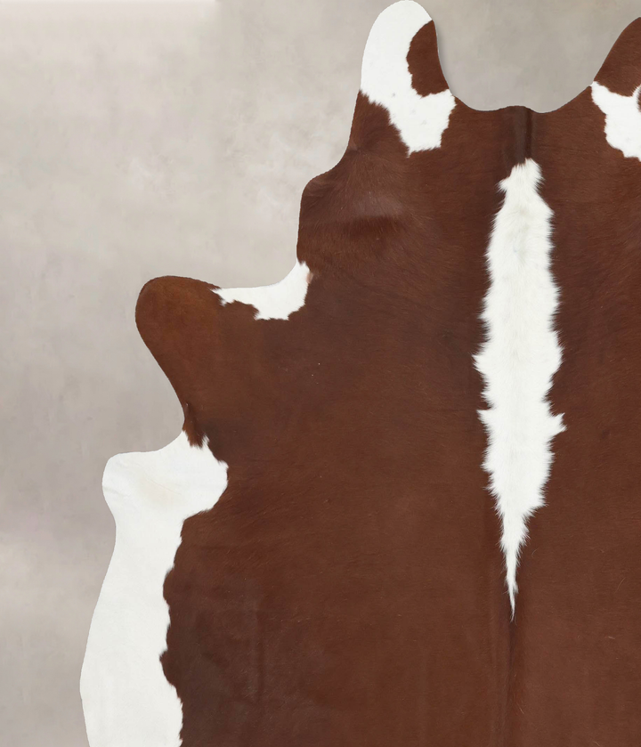 Hereford XX-Large Brazilian Cowhide Rug 8'2"H x 7'2"W #B13626 by Hudson Hides