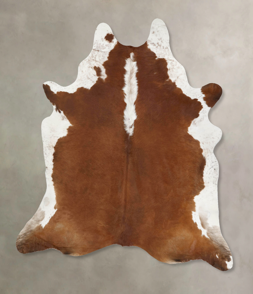 Hereford XX-Large Brazilian Cowhide Rug 9'2"H x 7'10"W #B13627 by Hudson Hides