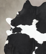 Black and White XX-Large Brazilian Cowhide Rug 8'7"H x 6'7"W #B13628 by Hudson Hides