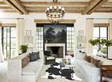 Black and White XX-Large Brazilian Cowhide Rug 8'7"H x 6'7"W #B13628 by Hudson Hides