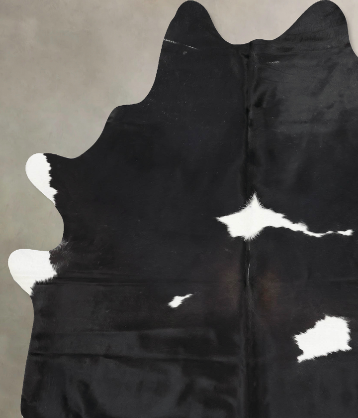 Black and White XX-Large Brazilian Cowhide Rug 8'10"H x 6'6"W #B13630 by Hudson Hides