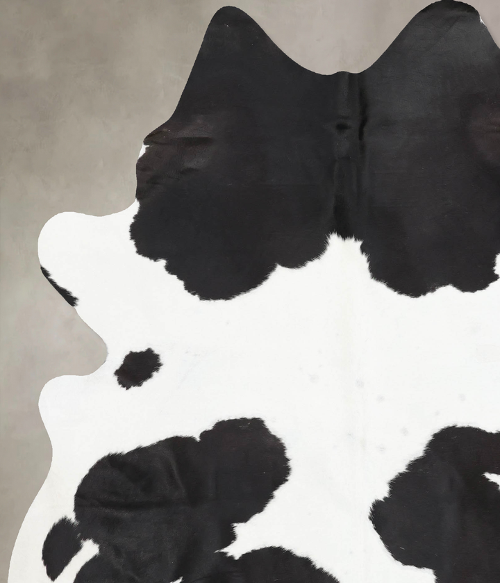 Black and White XX-Large Brazilian Cowhide Rug 8'1"H x 6'3"W #B13631 by Hudson Hides