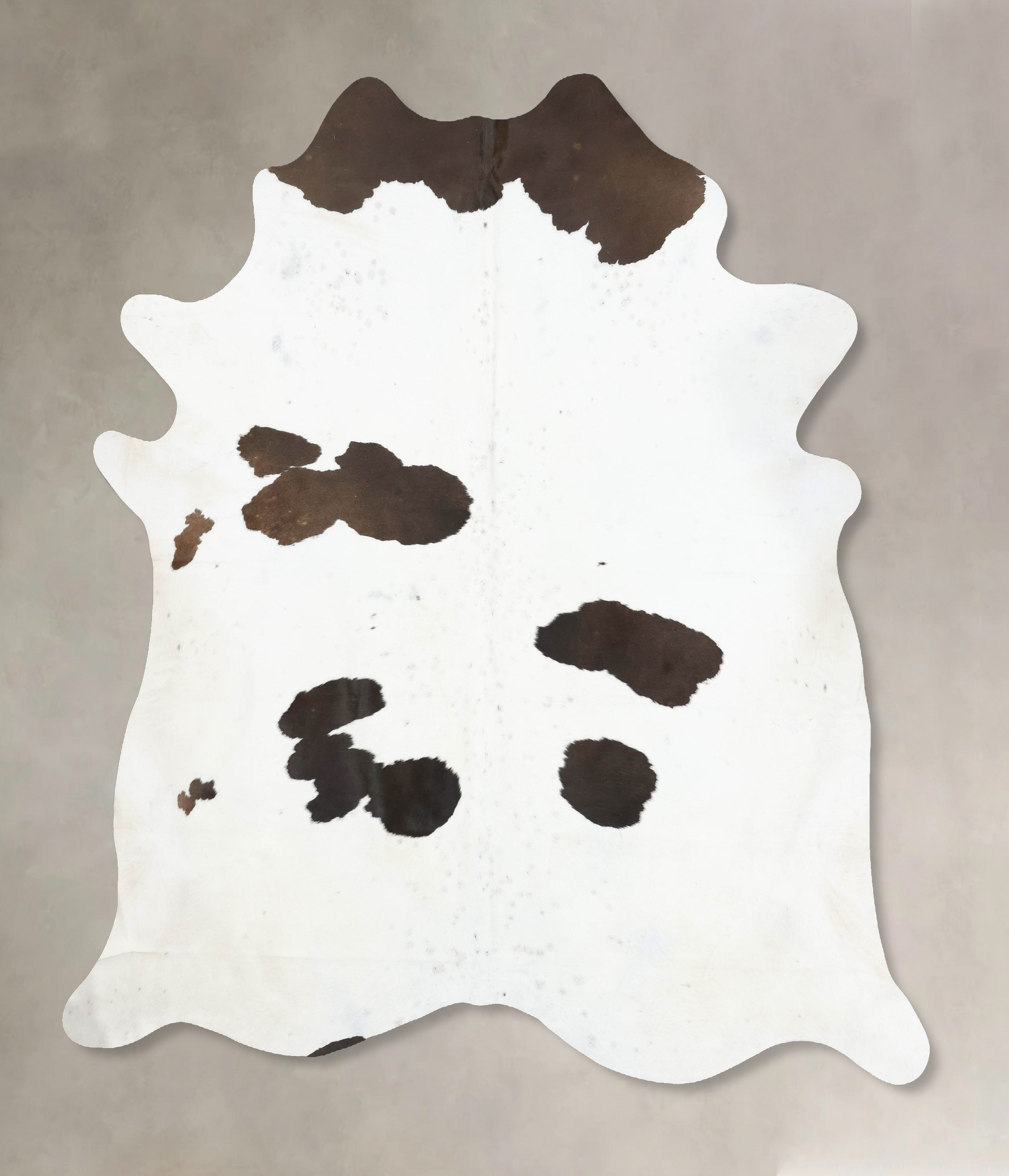 Chocolate and White Cowhide Rug #B13632