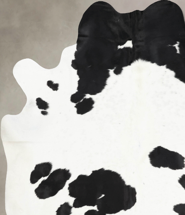Black and White XX-Large Brazilian Cowhide Rug 9'1"H x 7'2"W #B13634 by Hudson Hides