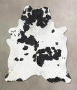 Black and White XX-Large Brazilian Cowhide Rug 8'2"H x 6'10"W #B13636 by Hudson Hides