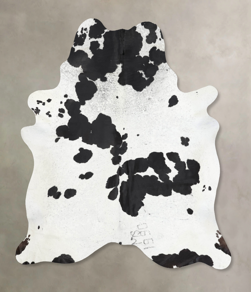 Black and White XX-Large Brazilian Cowhide Rug 8'2"H x 6'10"W #B13636 by Hudson Hides