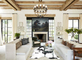 Black and White XX-Large Brazilian Cowhide Rug 8'2"H x 6'10"W #B13636 by Hudson Hides