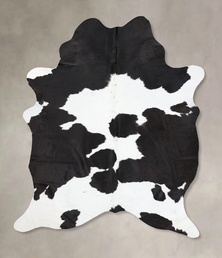 Black and White XX-Large Brazilian Cowhide Rug 8'6"H x 6'4"W #B13637 by Hudson Hides