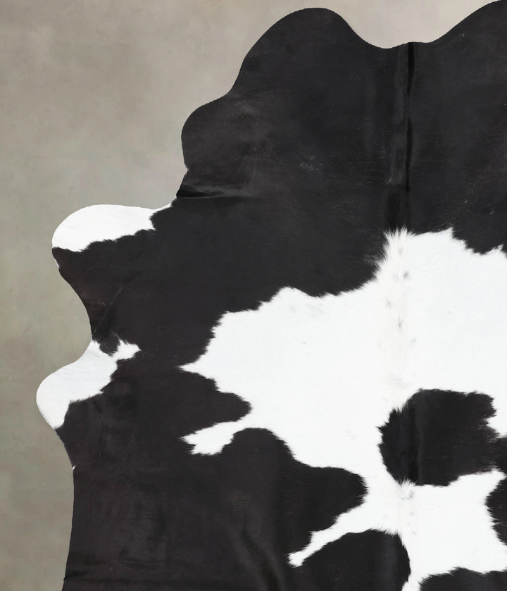 Black and White XX-Large Brazilian Cowhide Rug 8'6"H x 6'4"W #B13637 by Hudson Hides