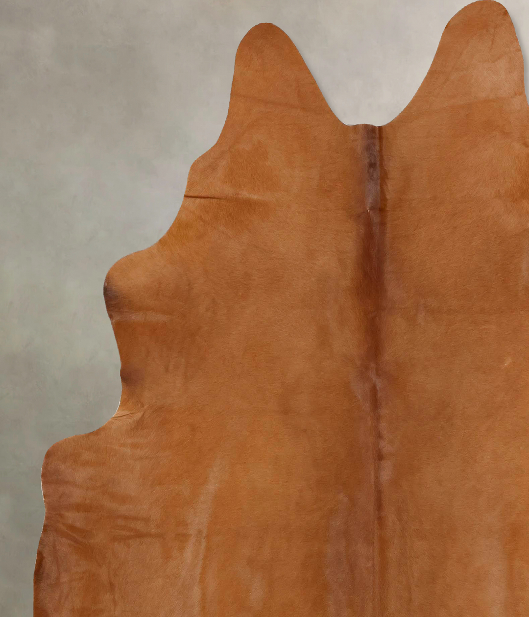 Solid Brown X-Large Brazilian Cowhide Rug 7'7"H x 6'2"W #B13641 by Hud