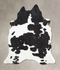 Black and White X-Large Brazilian Cowhide Rug 8'0