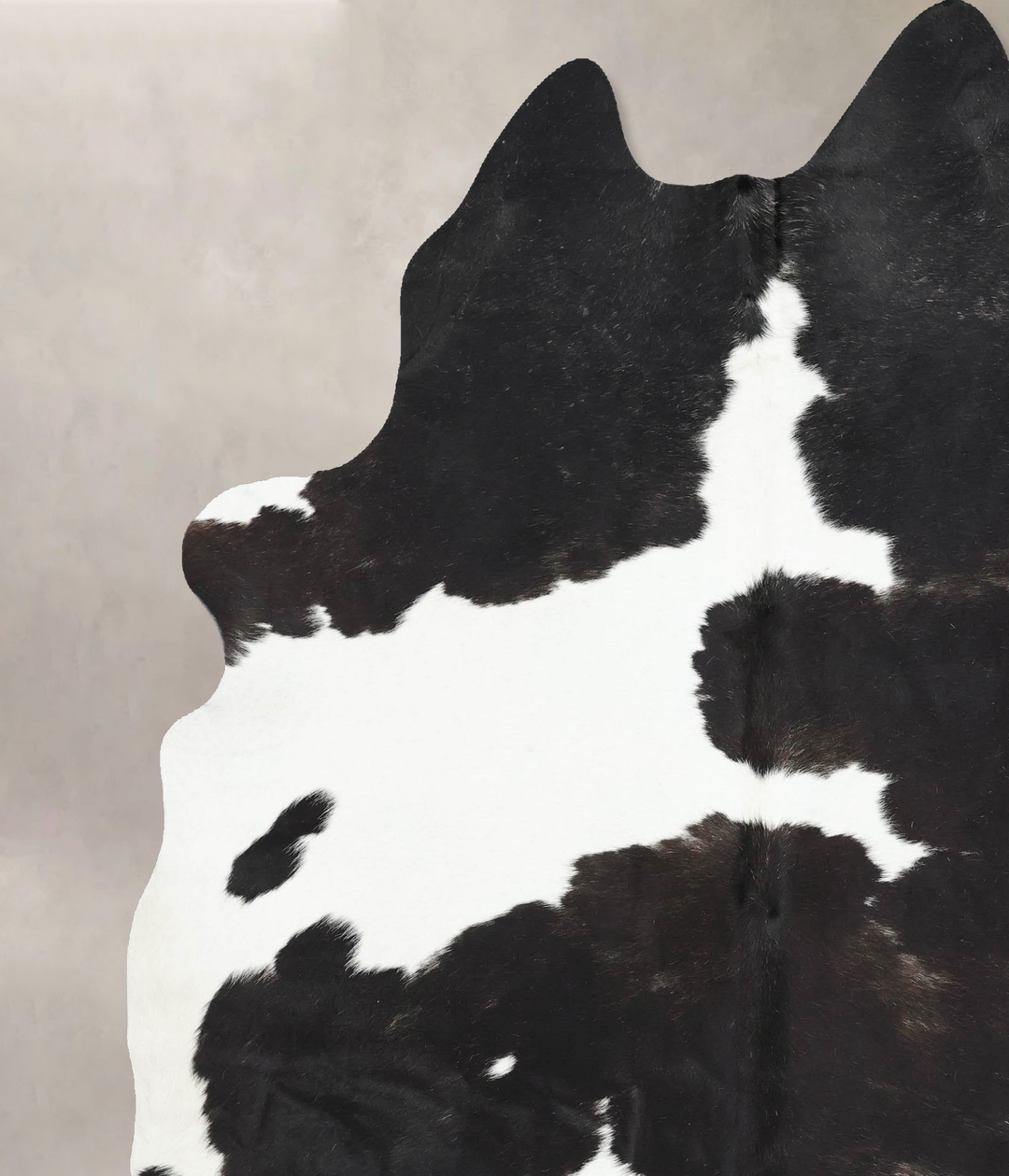 Black and White X-Large Brazilian Cowhide Rug 8'0"H x 6'3"W #B13646 by