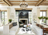 Black and White XX-Large Brazilian Cowhide Rug 8'8"H x 7'0"W #B13648 by Hudson Hides
