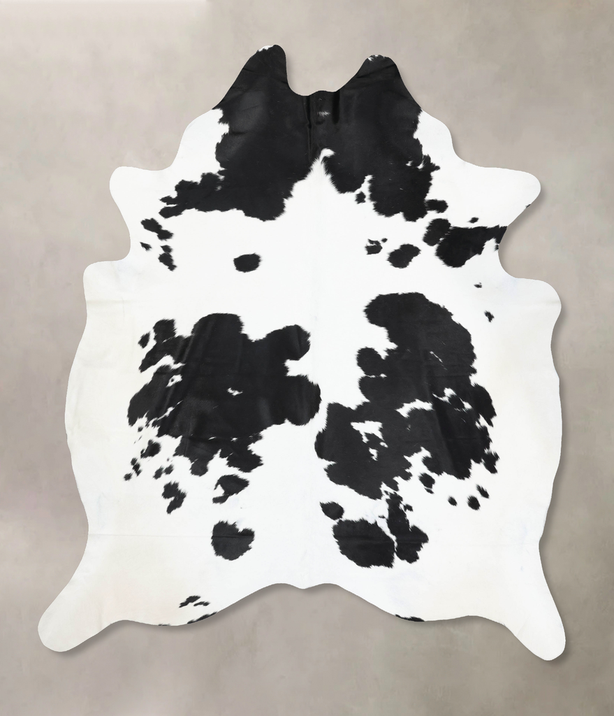 Black and White XX-Large Brazilian Cowhide Rug 9'5"H x 7'5"W #B13649 by Hudson Hides