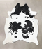 Black and White XX-Large Brazilian Cowhide Rug 9'5