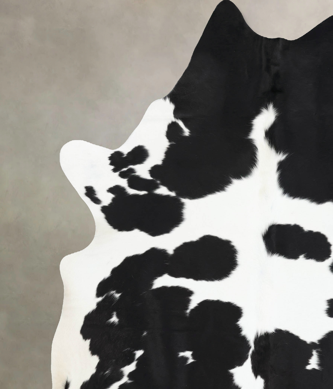 Black and White XX-Large Brazilian Cowhide Rug 8'9"H x 6'11"W #B13651 