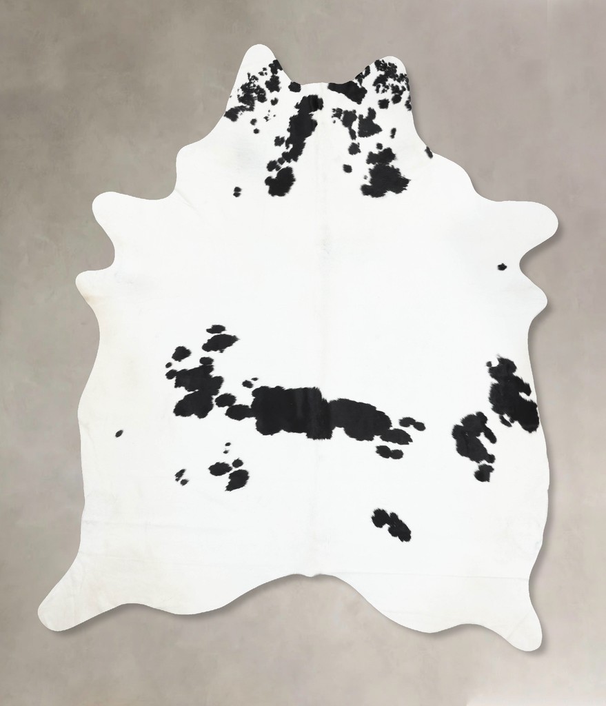 Black and White XX-Large Brazilian Cowhide Rug 9'5"H x 7'2"W #B13653 by Hudson Hides
