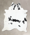 Black and White XX-Large Brazilian Cowhide Rug 9'5