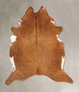 Brown and White Regular XX-Large Brazilian Cowhide Rug 7'8"H x 6'7"W #B13657 by Hudson Hides