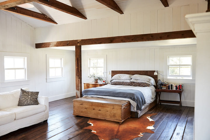 Brown and White Regular XX-Large Brazilian Cowhide Rug 7'8"H x 6'7"W #B13657 by Hudson Hides