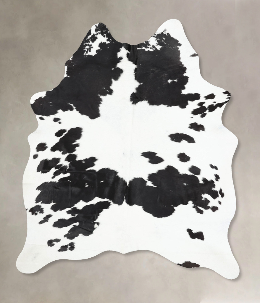 Black and White X-Large Brazilian Cowhide Rug 7'11"H x 5'5"W #B13659 by Hudson Hides