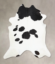 Black and White XX-Large Brazilian Cowhide Rug 8'6"H x 7'3"W #B13661 by Hudson Hides