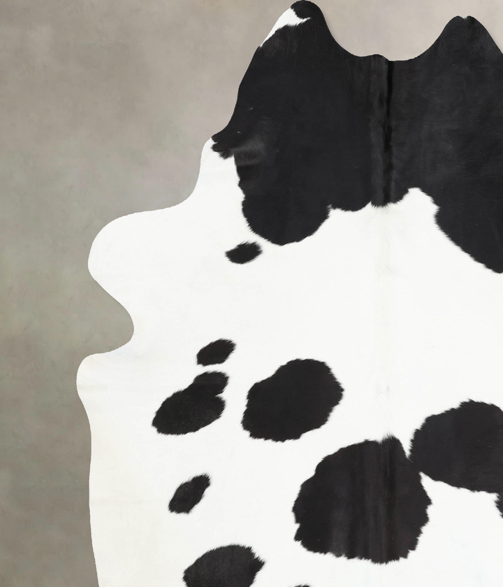 Black and White XX-Large Brazilian Cowhide Rug 8'6"H x 7'3"W #B13661 by Hudson Hides