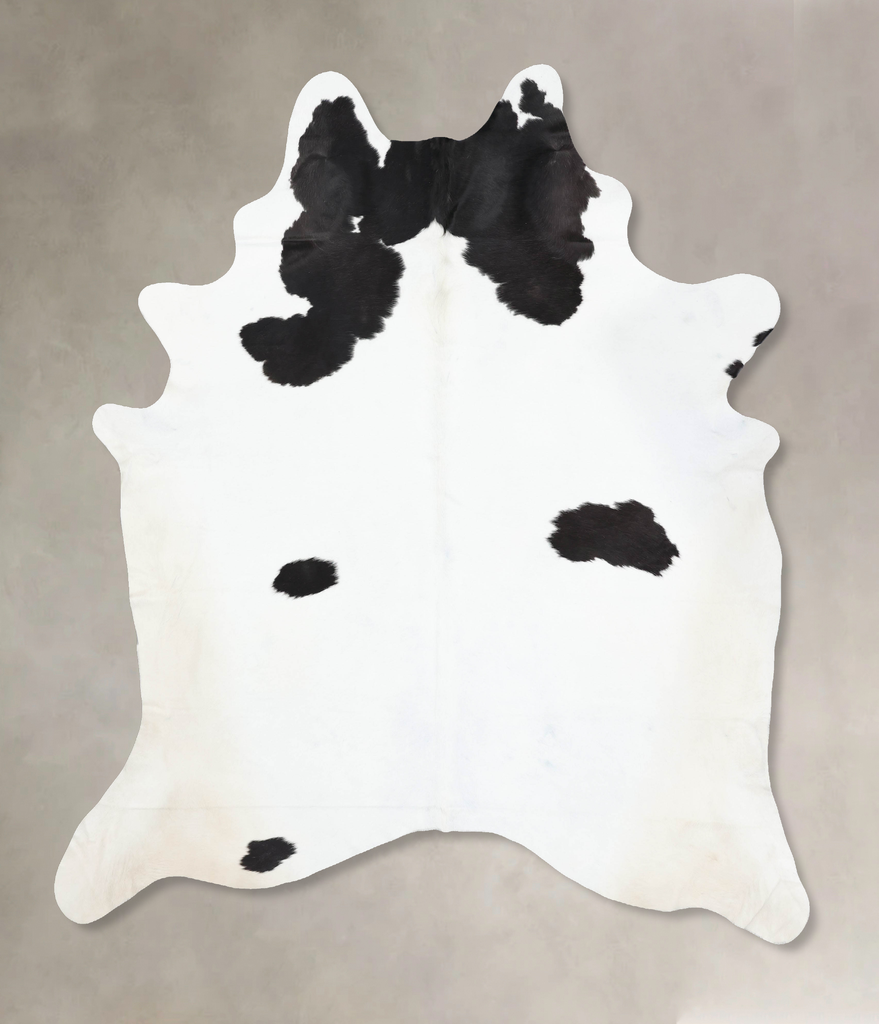 Black and White XX-Large Brazilian Cowhide Rug 9'3"H x 7'8"W #B13662 by Hudson Hides