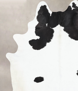 Black and White XX-Large Brazilian Cowhide Rug 9'3"H x 7'8"W #B13662 by Hudson Hides
