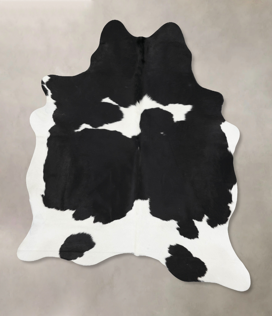 Black and White X-Large Brazilian Cowhide Rug 8'2"H x 6'2"W #B13664 by Hudson Hides