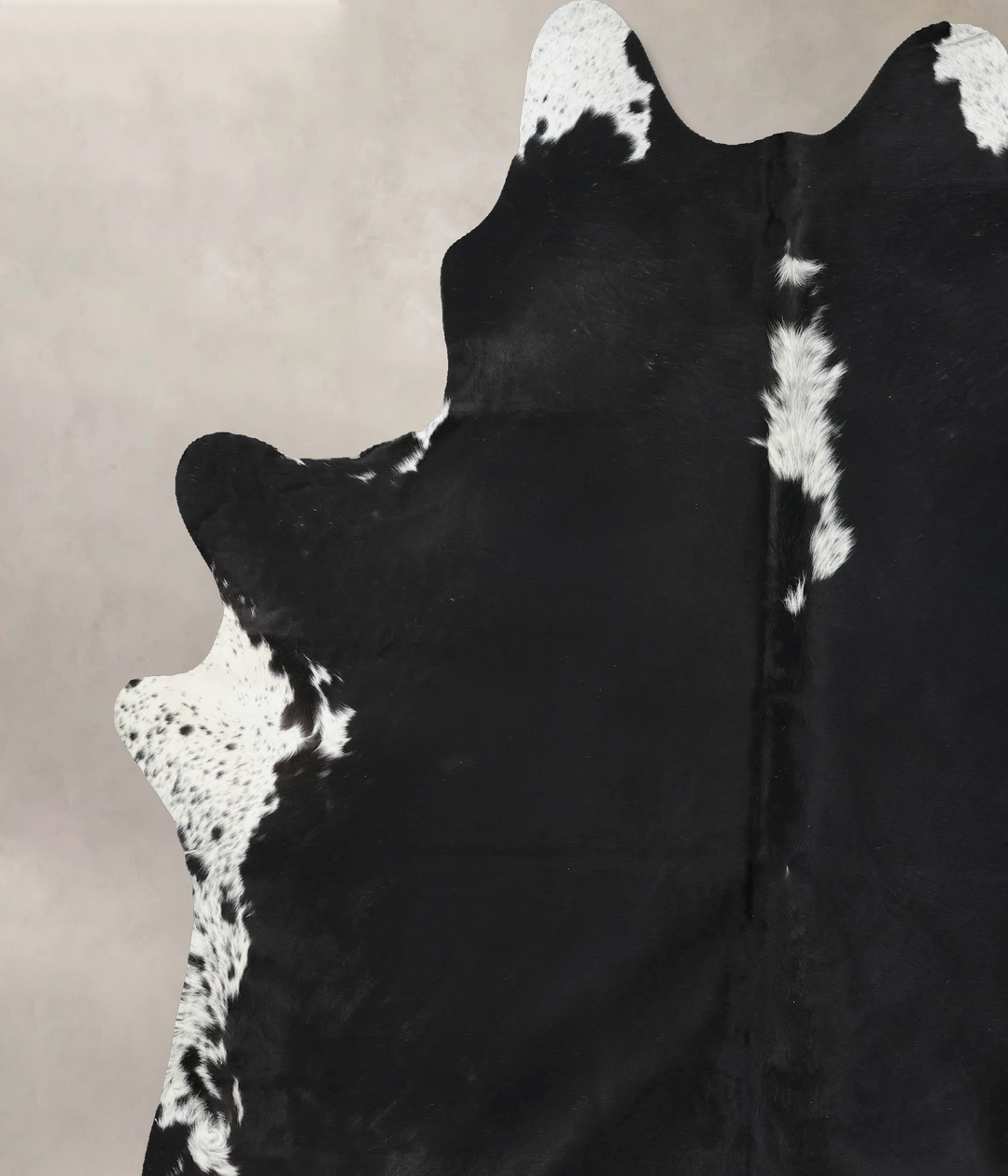 Black and White XX-Large Brazilian Cowhide Rug 8'3"H x 6'11"W #B13665 