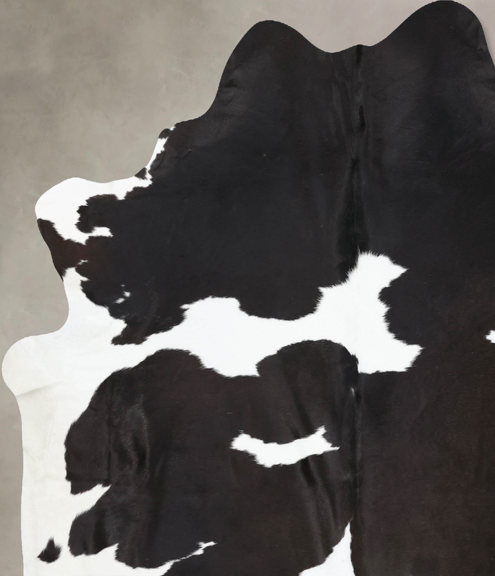 Black and White XX-Large Brazilian Cowhide Rug 8'10"H x 6'11"W #B13667 by Hudson Hides