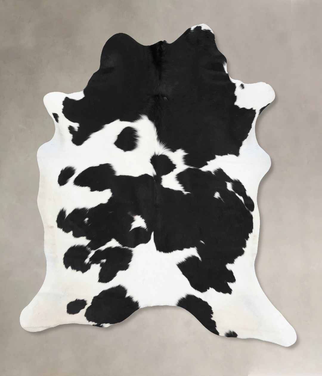 Black and White X-Large Brazilian Cowhide Rug 7'5"H x 6'4"W #B13668 by