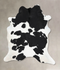 Black and White X-Large Brazilian Cowhide Rug 7'5