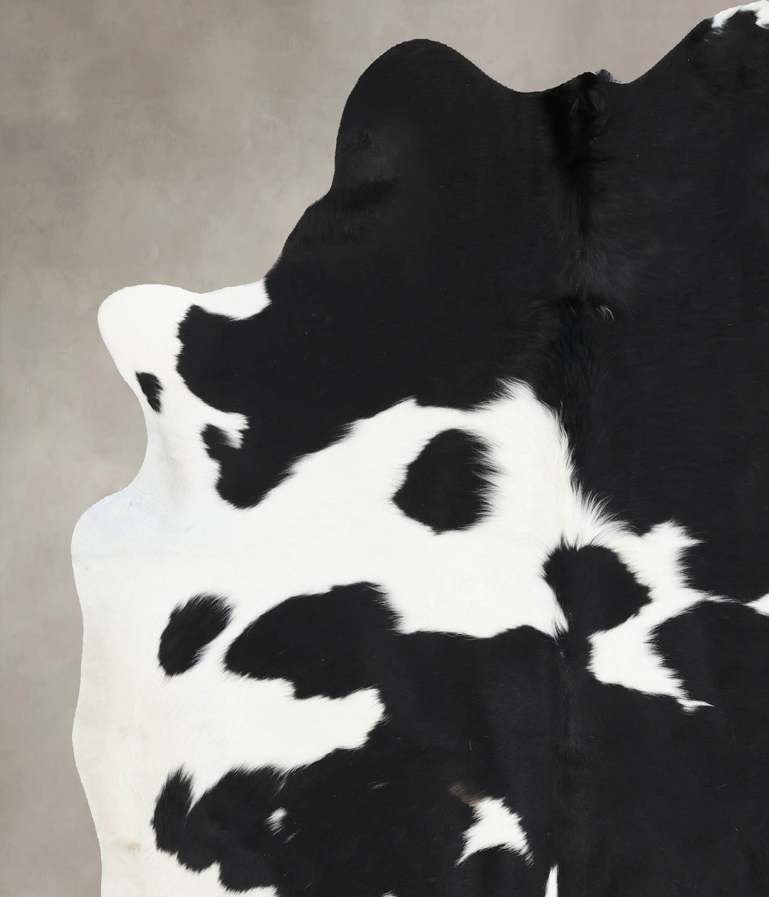 Black and White X-Large Brazilian Cowhide Rug 7'5"H x 6'4"W #B13668 by
